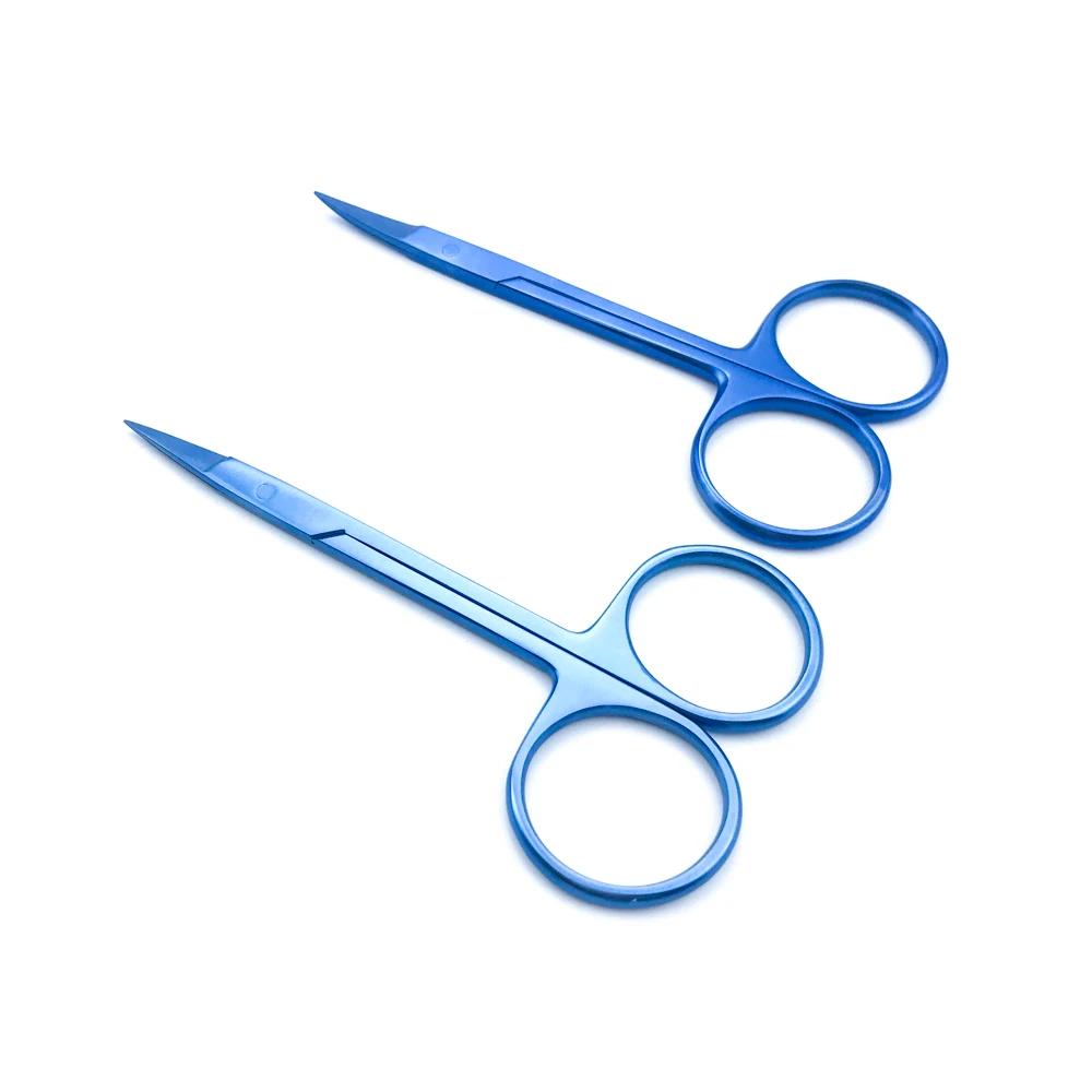 Titanium Iris Scissors Eye Surgery Suture Scissors Double Eyelid Tool Ophthalmic Surgical Instrument