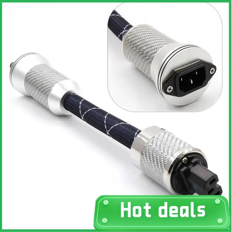 

Flux-50 NCF Power Filter Nano Crystal Rhodium Plating Nonmagnetic FI-50R NCF Connector IEC320 To C15 Plug