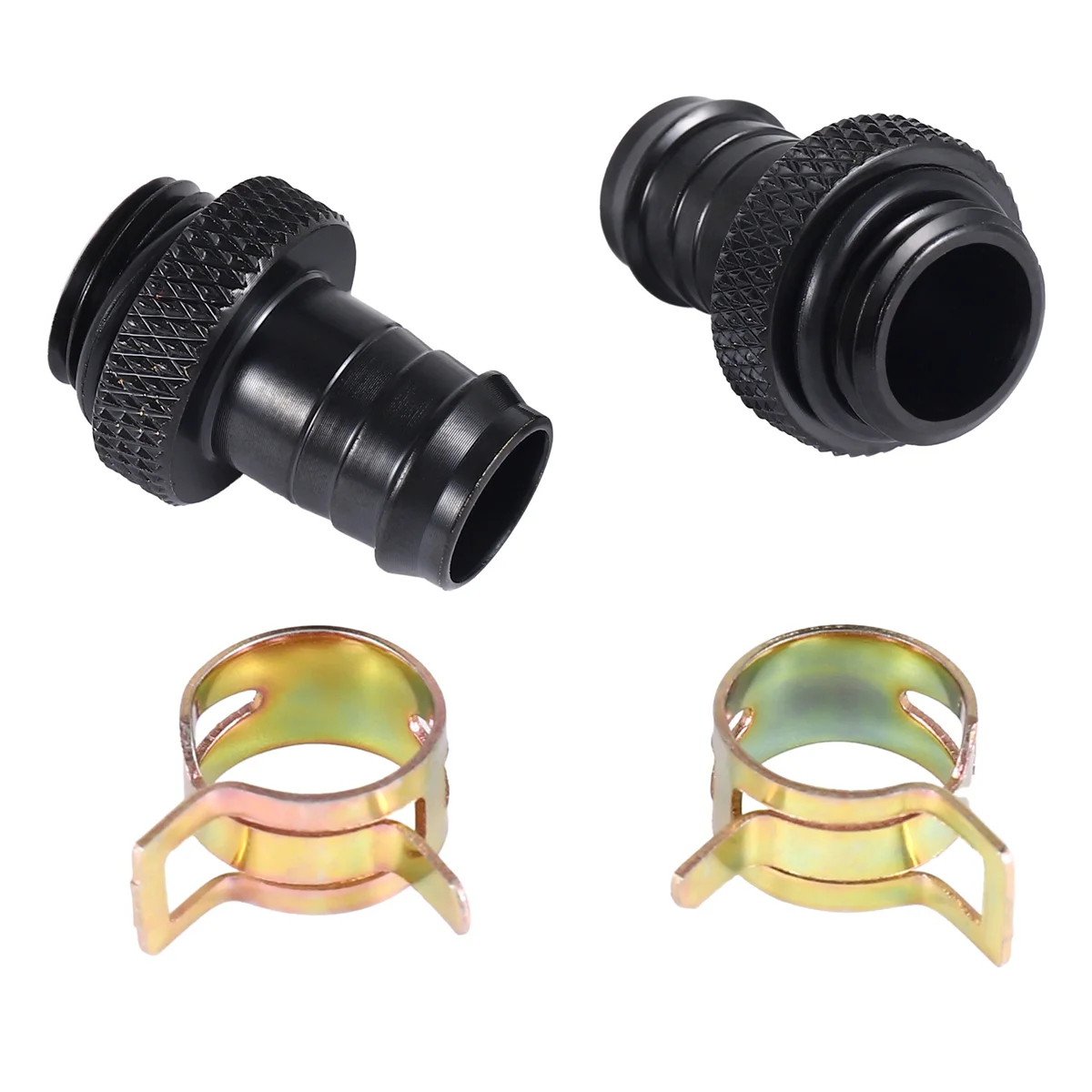 Y29A Hot 2 Pz Barb Raccordo Computer Radiatore di Raffreddamento Ad Acqua Dissipatori di Calore In Rame Morsetto di Raffreddamento Per 3/8 Pollici Id Tubi G1/4 Cromato Del