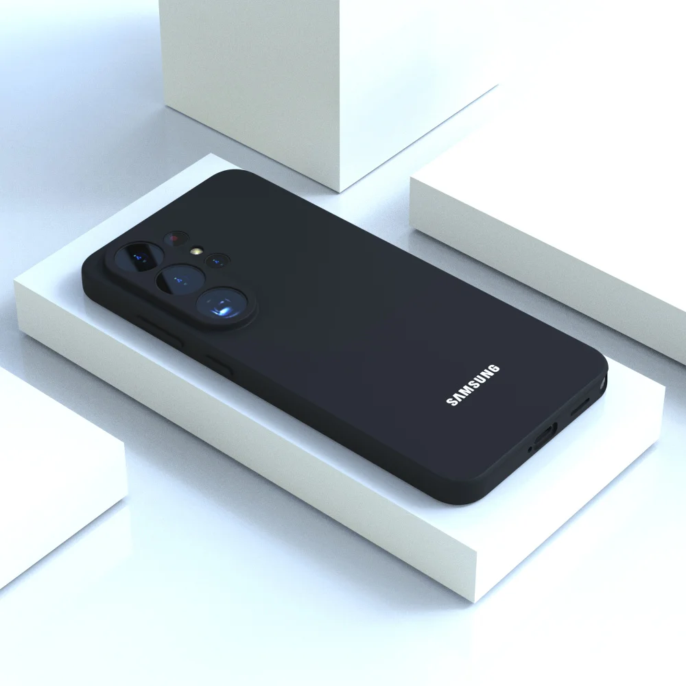 Für Samsung Galaxy S26 Ultra S25 FE S24 Plus S23 Ultra Hülle S26 S25 S24 S23 S22 S21 Flüssiges Silikon Handy-Rückseiten-Cover
