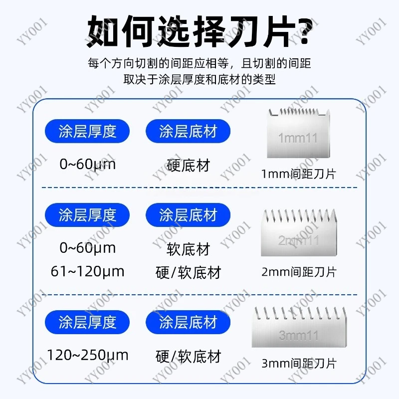 

Cross Cut Grid Cutter Paint Film Adhesion Detector Auto Use