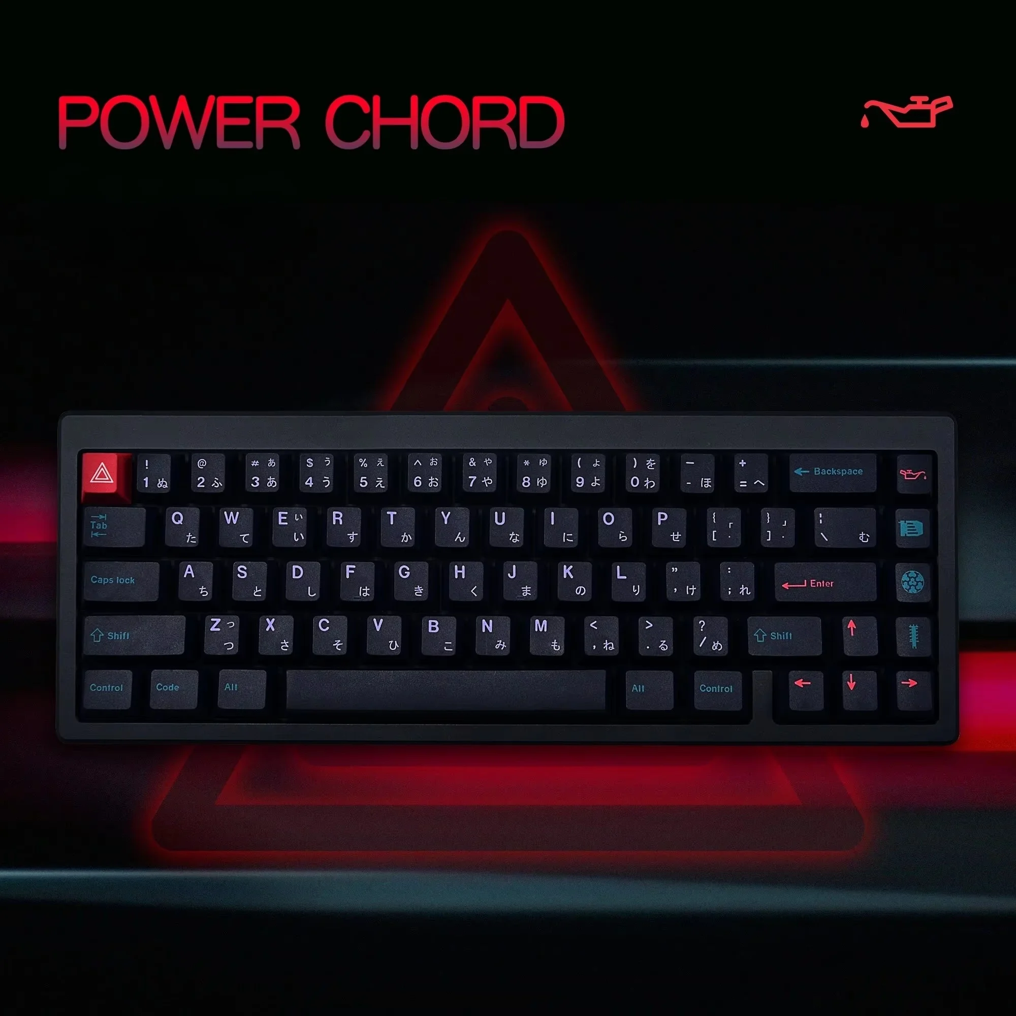 GMK Power Chord Keycaps 130 Keys PBT Material Cherry Profile Keycap DYE-SUB For MX Switch Wooting Mechanical Keyboard Keycaps
