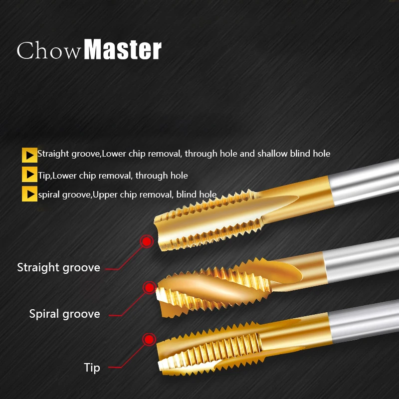 Metal Screw Thread Tap Threading Tools M2M3M4M5M6M8M10M12M14 M16M18M20M22M24 Hand Tools Special tapping bit for stainless steel
