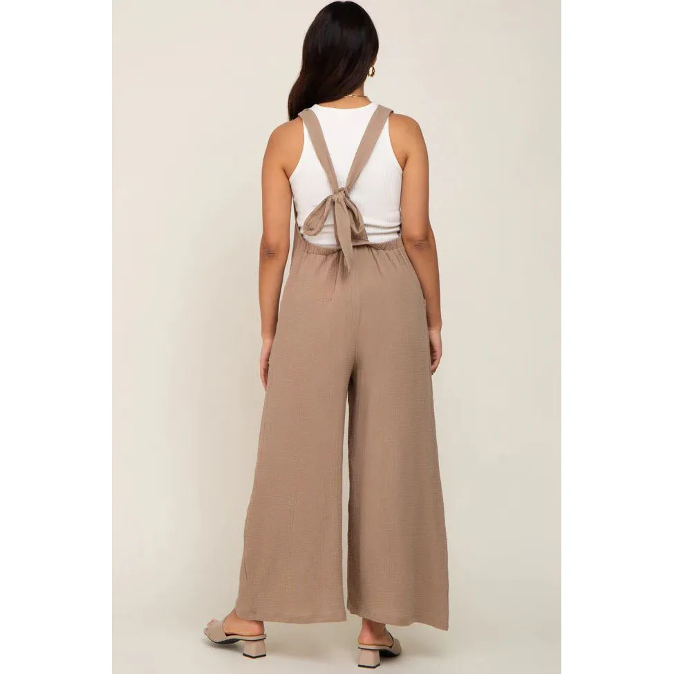 2024 Summer Fashion Beige Wide Leg Laced Up Maternity Workwear Pants Clothes for Pregnant Women Pregnancy 24ss Y2k Youth Loose