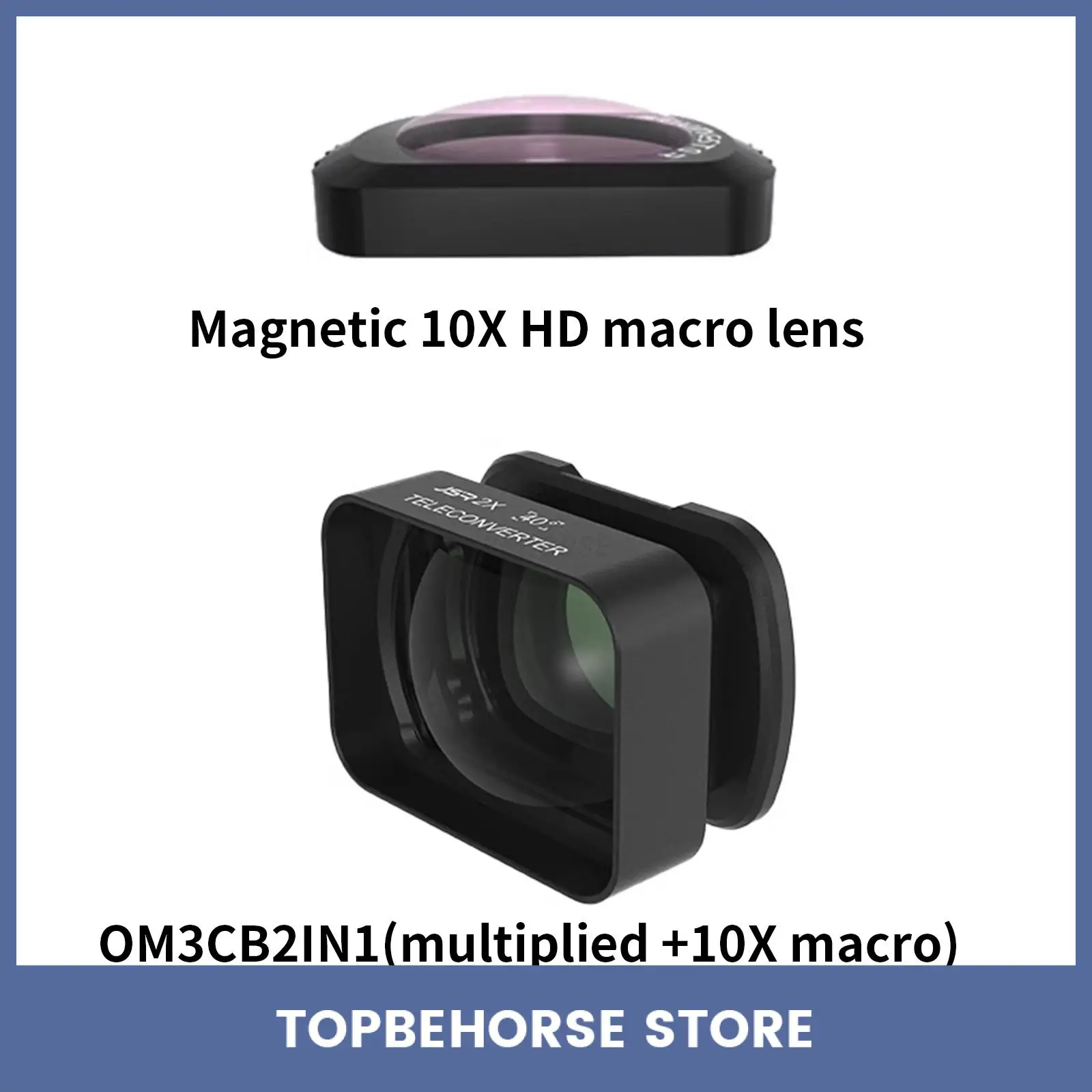 2X الداعم المغناطيسي HD 10X عدسة ماكرو الجيب 3 محول الهاتف ل DJI Osmo Pocket 3 يده Gimbal الملحقات