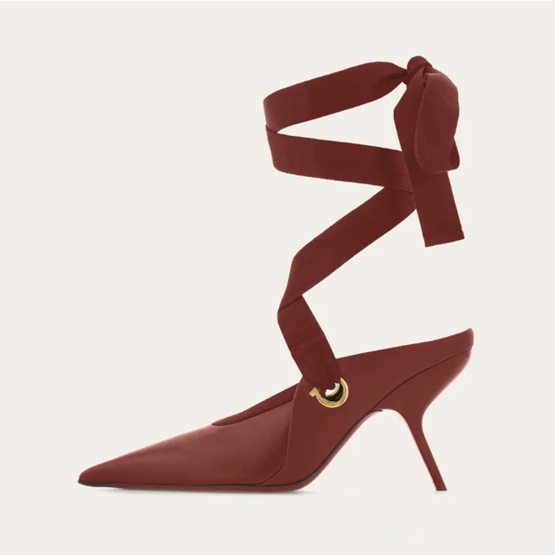 

2025 European and American Women's Spring and Summer New Shaped Stiletto High Heel Pointed Fashion Show Single Shoes