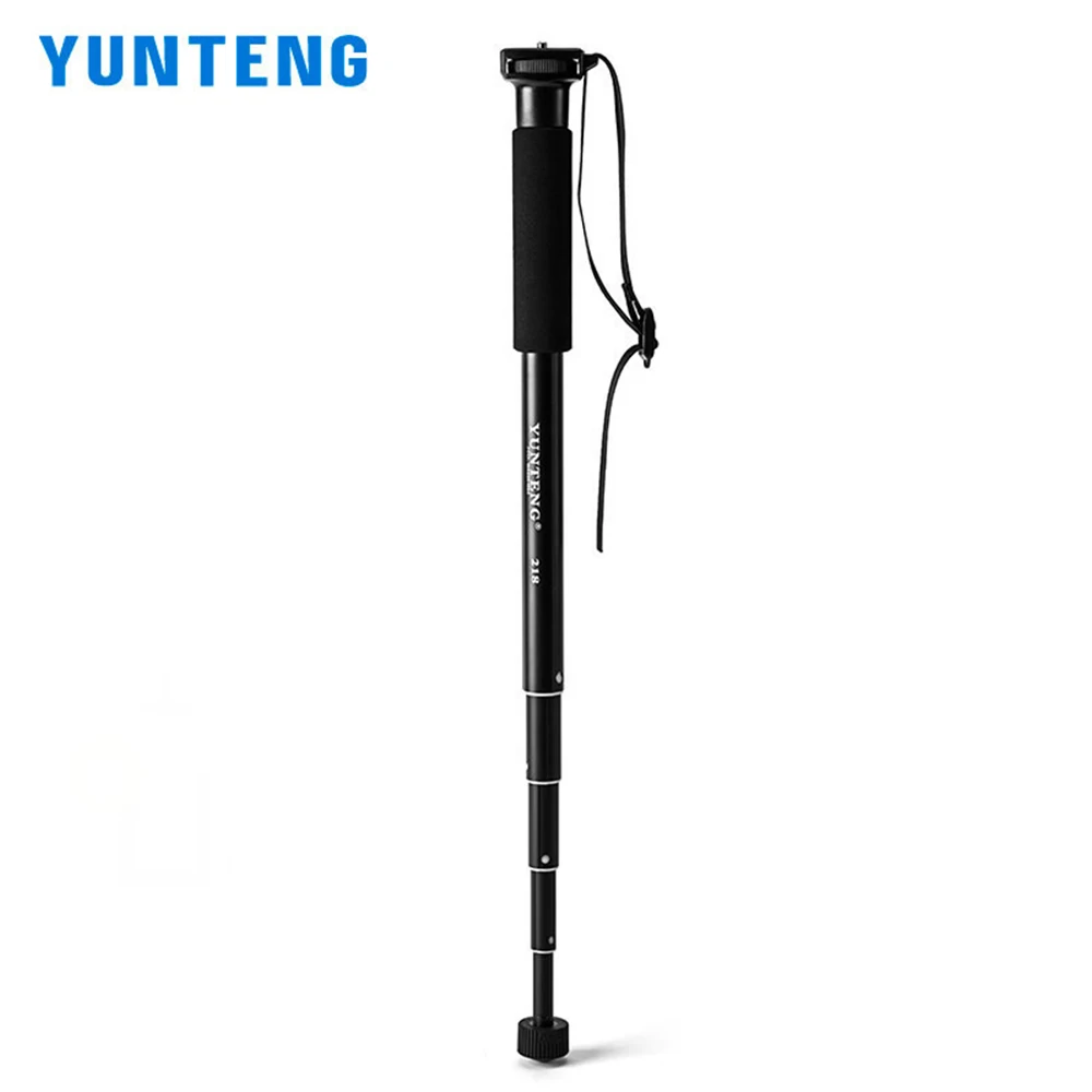 Monopé portátil para fotografia, liga de alumínio, montagem com parafuso de 1/4 de polegada, 37-152 cm, altura ajustável máx. Carga de 1,5 kg para câmera DSLR ILDC