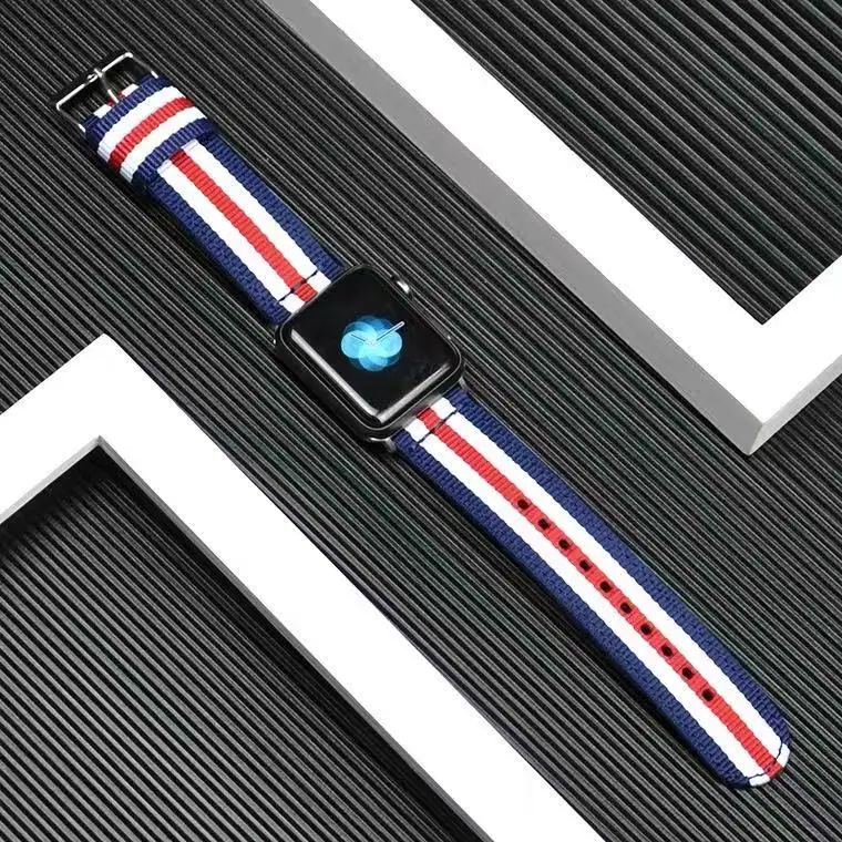 Nylon Strap For Apple Watch Ultra 10 9 8 7 46mm 45mm 49mm 44mm 41mm 40mm Sport Comfortable Bracelet for iwatch 6 5 4 SE 3 42mm