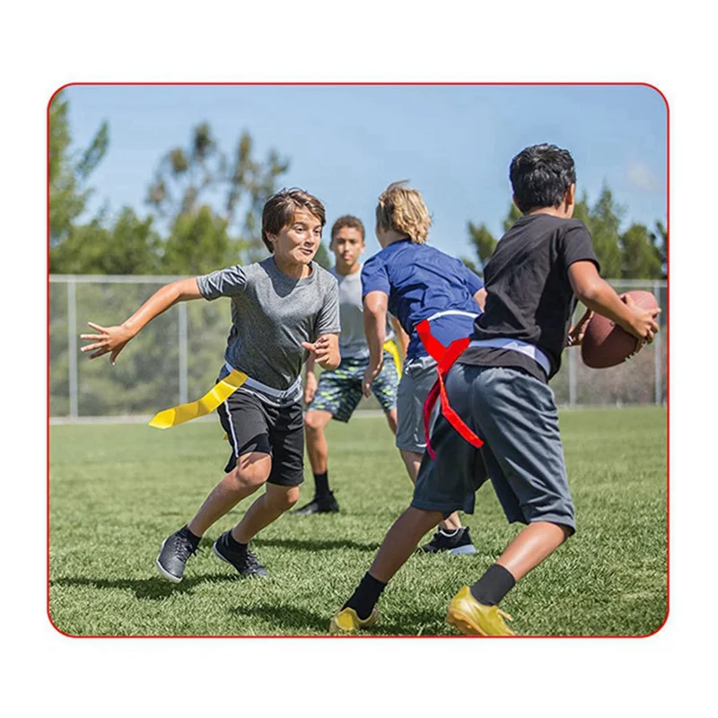 

NEW-2 Set Rugby Waist Flag ПВХ Streamer Молодежный ремень для регби Game Pull The Flag Tear The Flag To Win The Pointed Flag Belt
