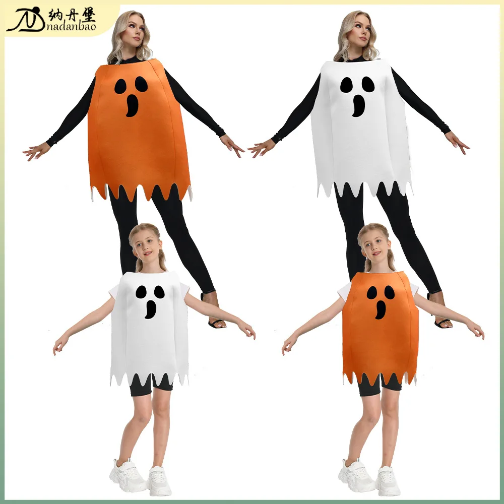 

Halloween Costume Role Play New Cos Ghost Pranks, Stage Performance Printed Outfit Scary Show