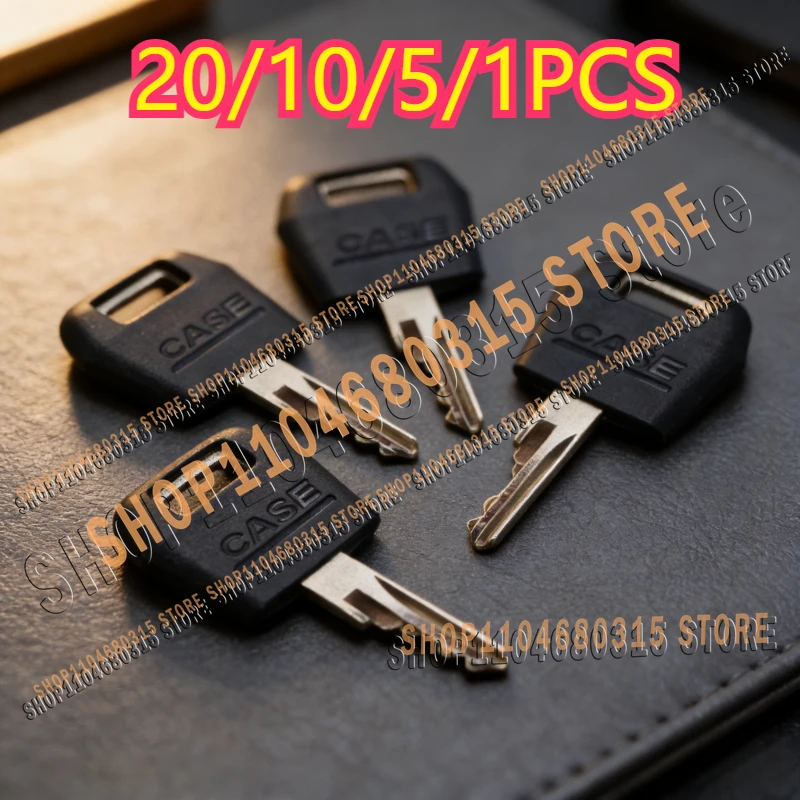 20/10/5/1PCS Excavator Ignition D250 Keys – Compatible Parts for Case Skid Steer Loader, Case International Tractor & 1835c Ski