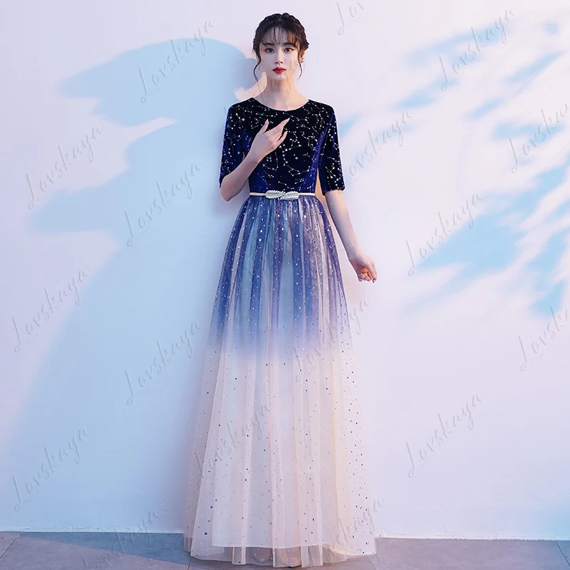 costume-de-spectacle-de-chœur-robe-longue-feminine-pour-competition-de-recitation-de-poesie-etudiante-tenue-de-chorale-robe-formelle-elegante