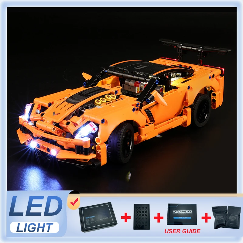 DIY LED Light Kit For LEGO 42093 Technical Speed Super Hypercar  (Only LED Light,Without Blocks Model)