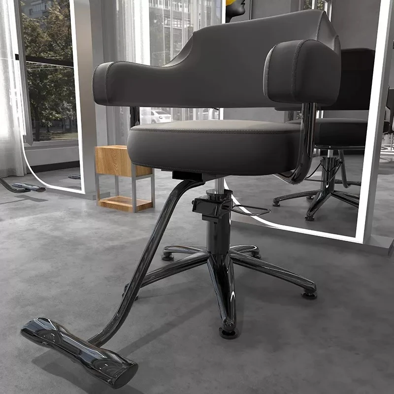Vintage Relaxing Hairdresser Barber Chair Makeup Bed Barber Chair Luxury Cosmetic Cadeira Giratoria Beauty Salon Furniture