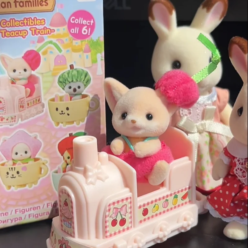 

Miniso Sylvanian Families Fruit Cup Little Train Series слепая коробка Mystery Box кукла экшн-фигурка аниме кукла-сюрприз сумка игрушки