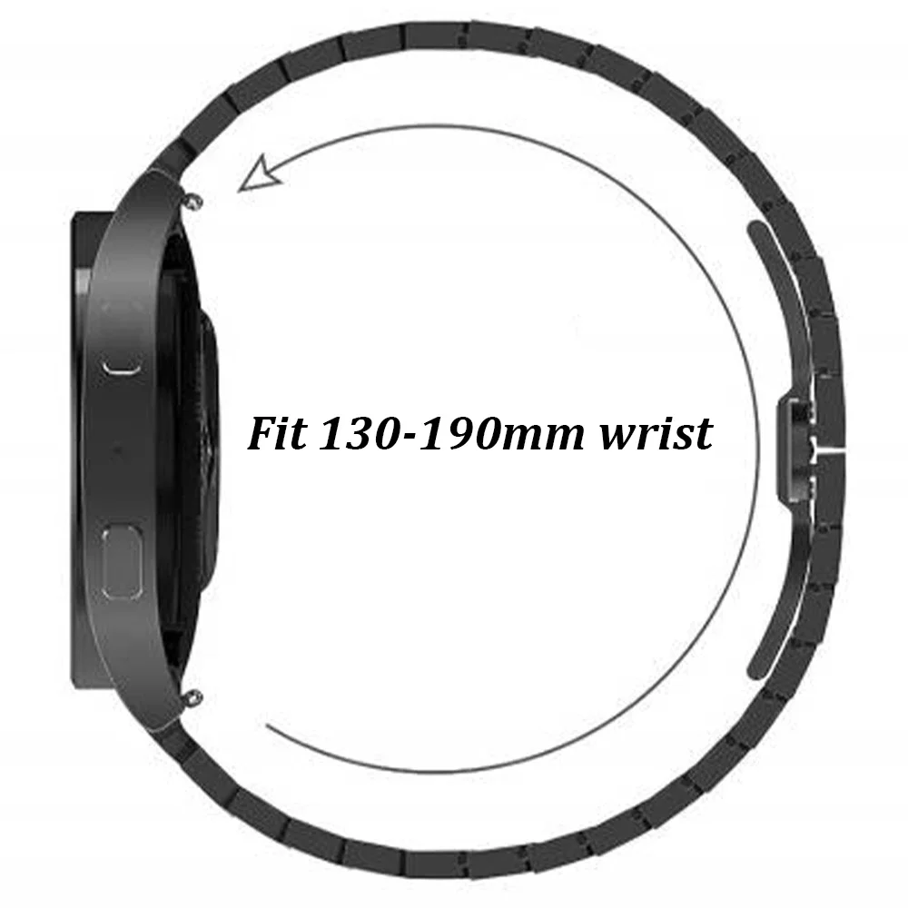 No Gaps Quick Fit Stainless Steel Strap For Samsung Galaxy Watch 6 Classic 43mm 47mm 40mm 44mm Band For Watch 5Pro 45mm Bracelet