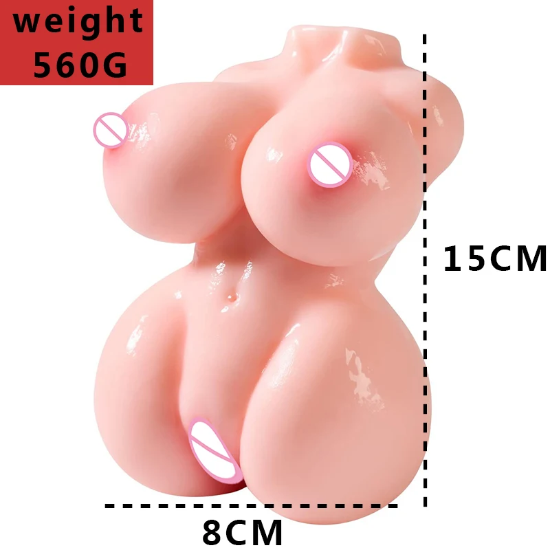 HESEKS Mini Sex Doll Male Masturbator Mini Love Doll Lifelike Pocket Pussy 3D Realistic Textured Vagina Soft Boobs Sexy Toys 18+