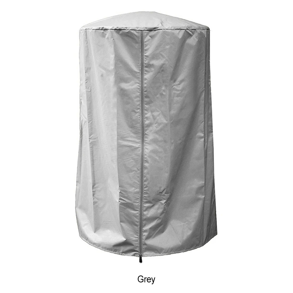 

Premium Oxford Fabric Protects Heater Damage Zip Closure Windproof Patio Heater Cover Grey