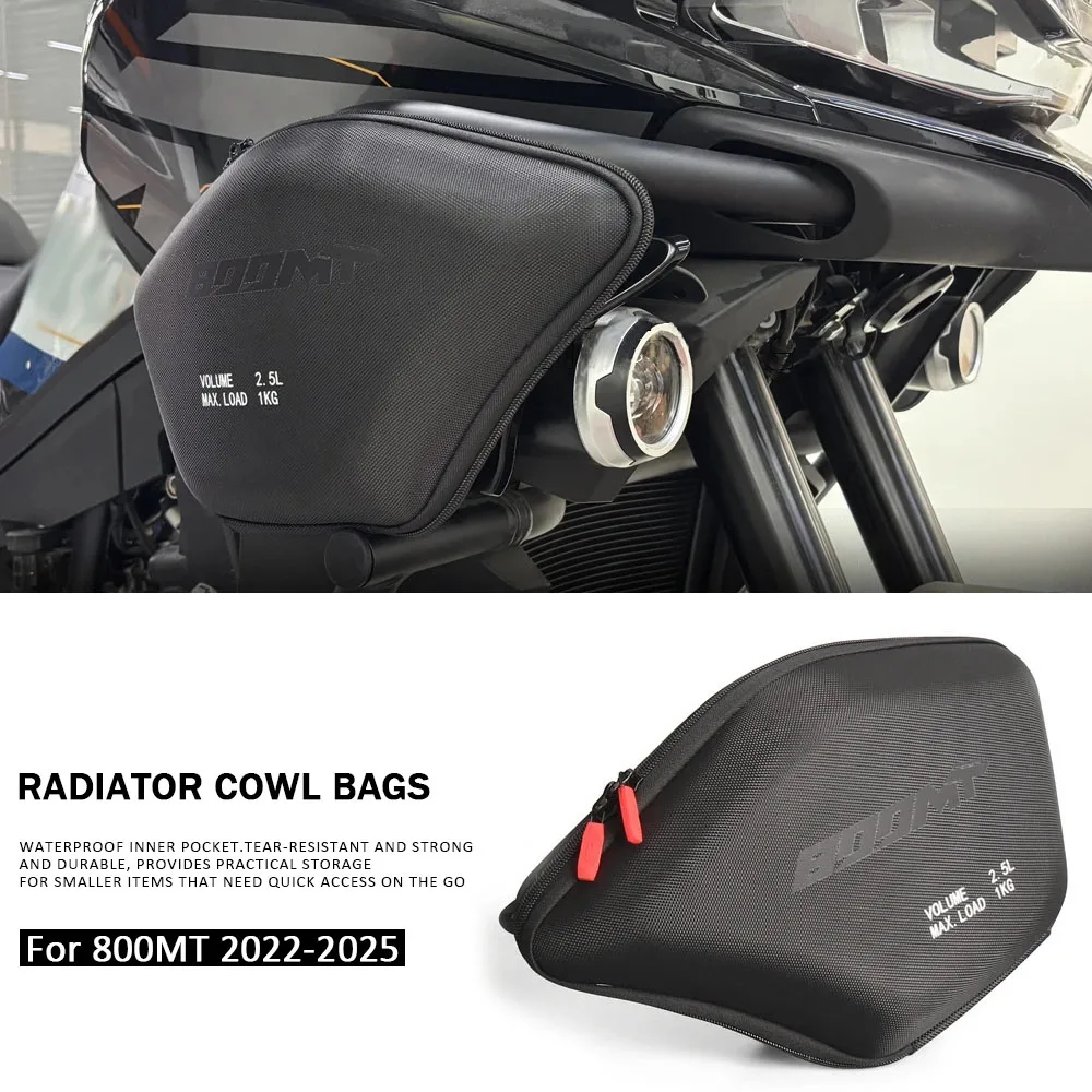 

Motorcycle Radiator Cowl Bags MT800 Front Side Bag CF 800 MT 2022 2023 2024 2025 Waterproof Tool Placement Bag For CFMOTO 800MT