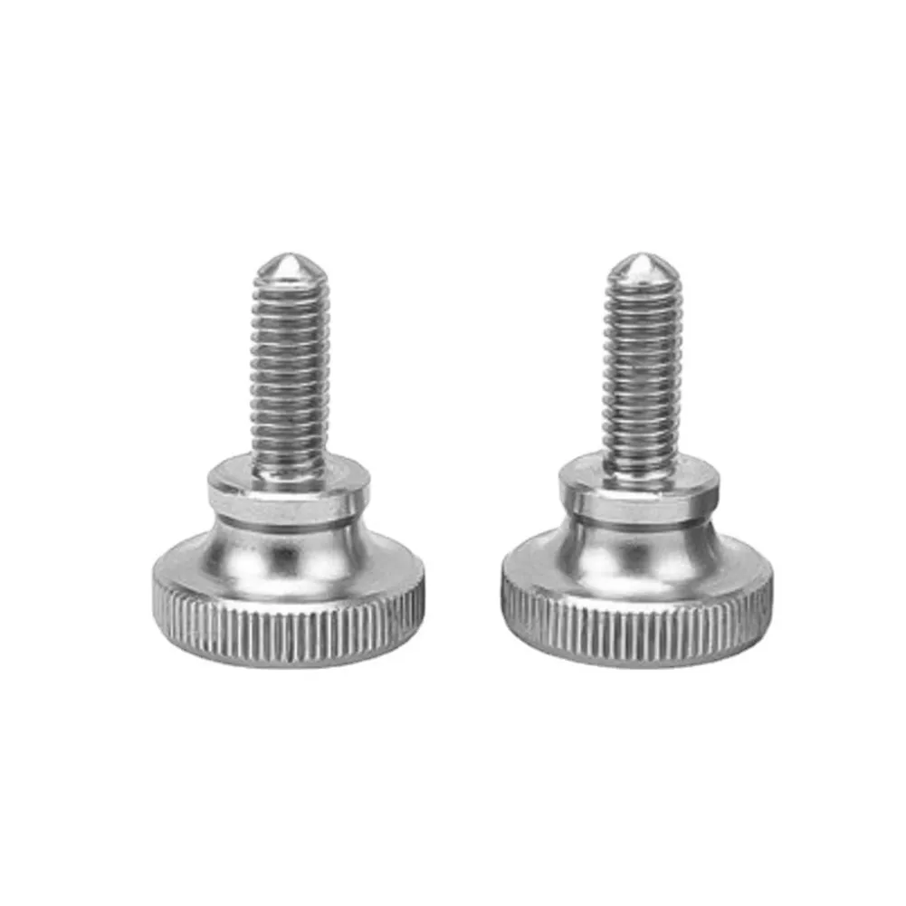 Screws 2pcs GB834 304 Stainless Steel Knurl Head Hand Tighten Glass Lock Thumb Screw Fasteners Hardware Home Improvement