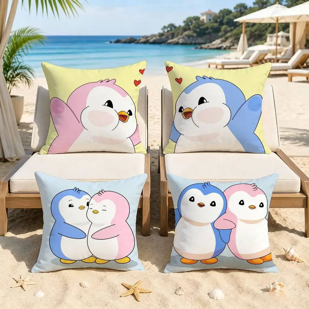 Pudgy Penguin-N CUTE  Decorative Room Aesthetics Pillow Case Home Decor Bedroom Sofa Bed Pillow Cover 45x45