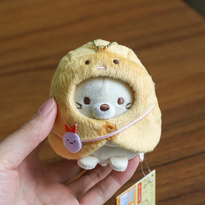 8cm Sumikko Gurashi Kawaii Q Version Plush Doll Pendant Keychain Soft Stuffed Backpack Bag Pendant Key Ring Toys Gift