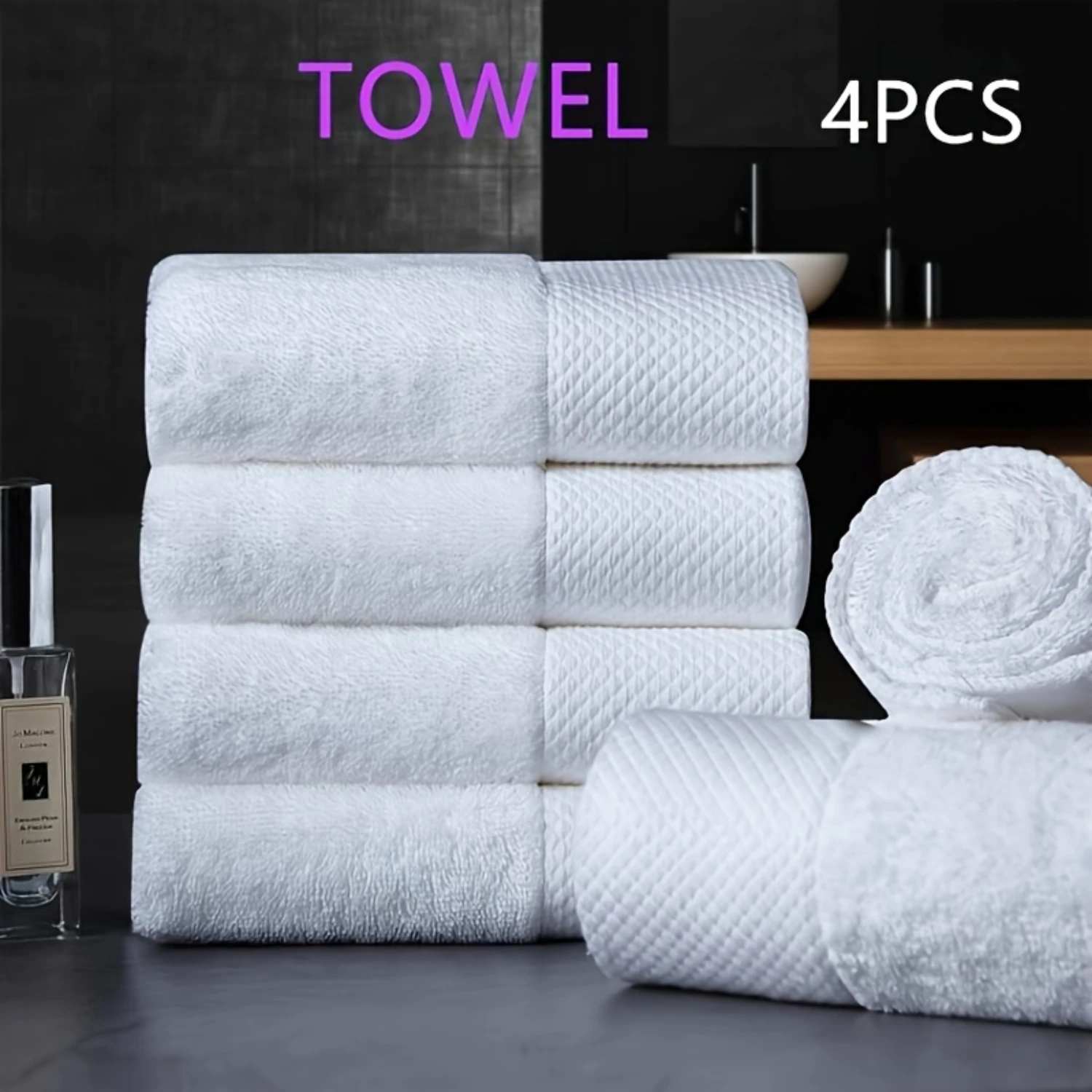 

Ultra-Soft Striped Space-Themed Towel Set - Absorbent, Quick-Drying, Gentle on Skin - Hotel-Quality for Daily Use
