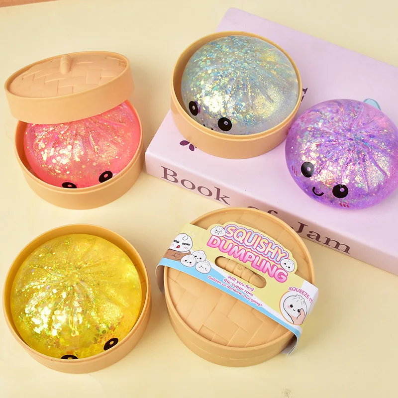 brinquedo-squishy-de-glitter-em-formato-de-dumpling-paozinho-e-baozi-caixa-surpresa-brinquedo-sensorial-fidget-de-comida-colorida-bolas-anti-stress-para-apertar