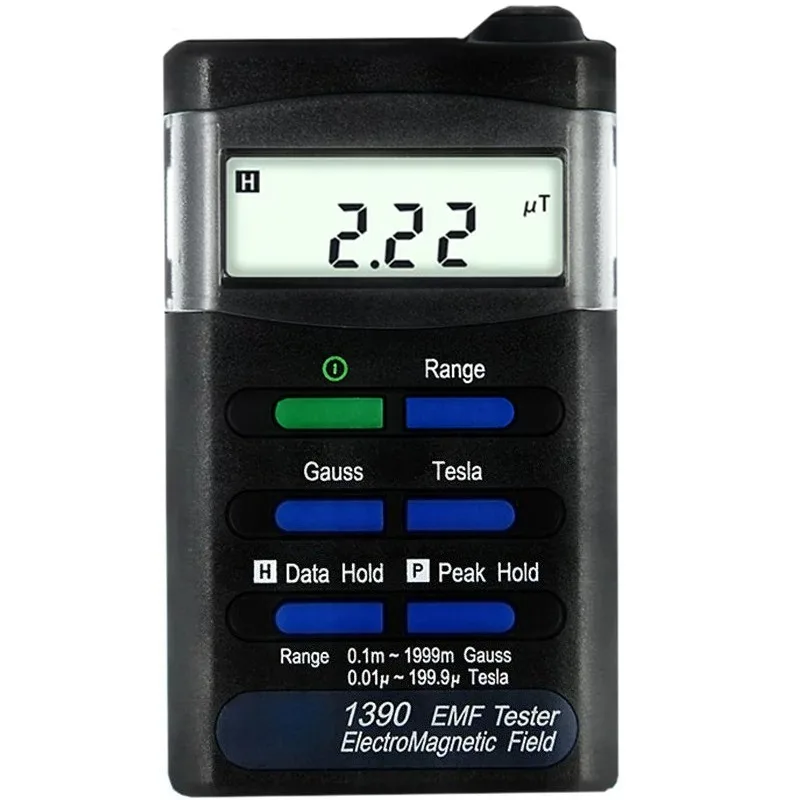Electromagnetic Radiation Tester 1390 Portable EM Wave Detector For Home Workplace EM Field Inspection