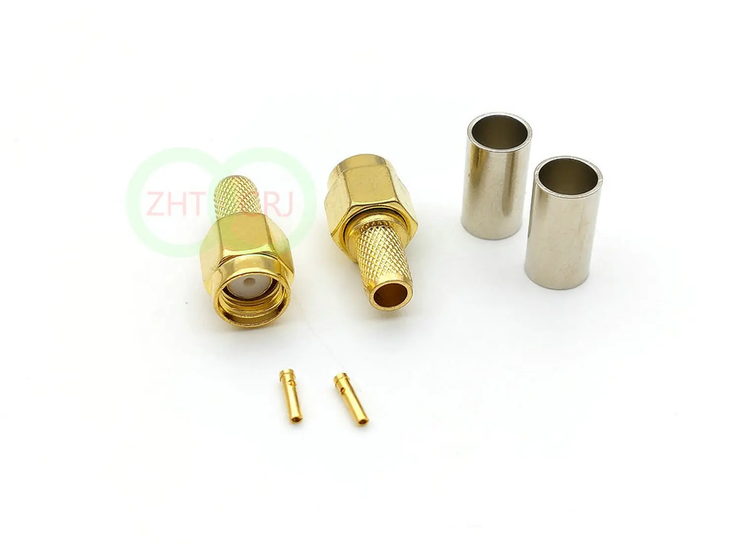 Imagem -04 - Sma Macho Plug Jack Crimp Conector rf para Rg58 Rg142 Lmr195 rp