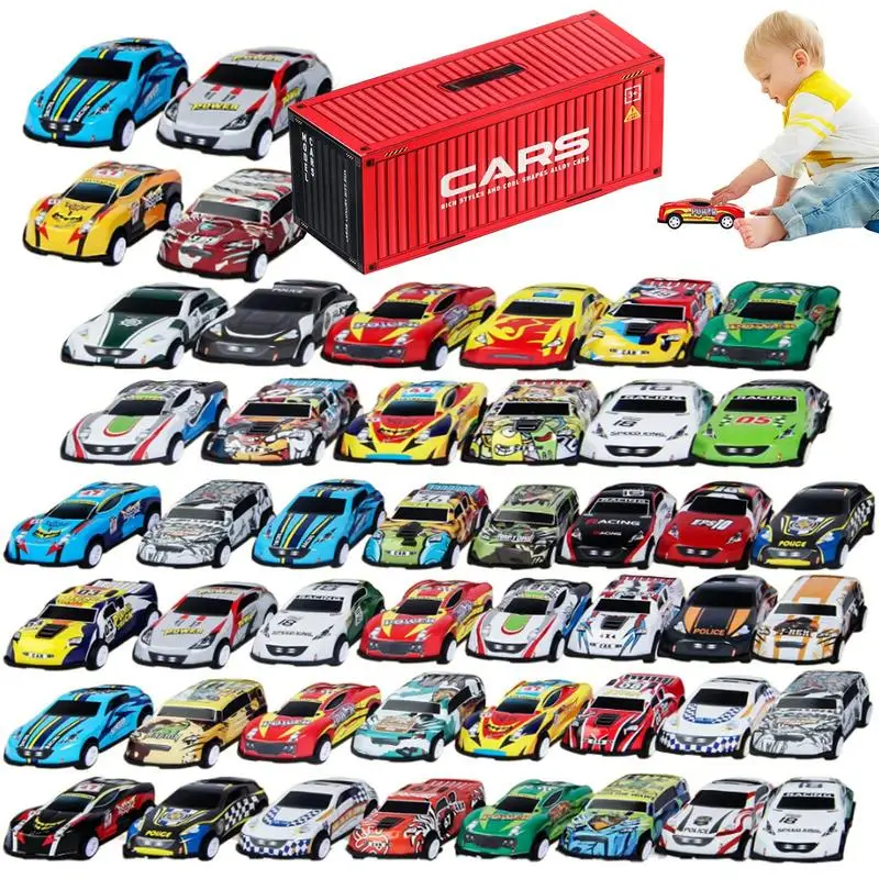 

Small Cars Toys 48PCS Little Cars Vehicles Toy Set Kids Toys Car Metal Toy Cars Set Transport Vehicles Toys Race Model Car Small