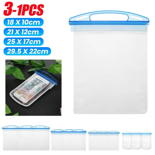 범용 투명 수영 방수 휴대폰 케이스 가방, 수중 커버 파우치, 휴대폰 파우치, PVC 커버, 수영 가방, 3-1 개 