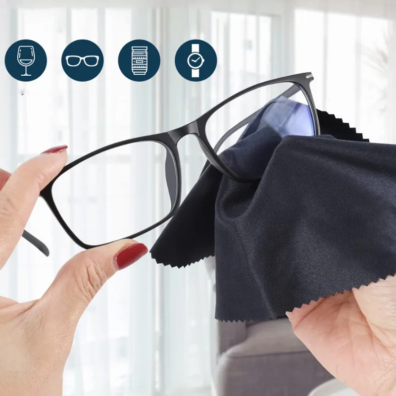 6pcs Smooth Cleaner Glasses Lens Cloth Cloths Sunglasses Cleaning Cloth Microfiber Cleaning Cloths