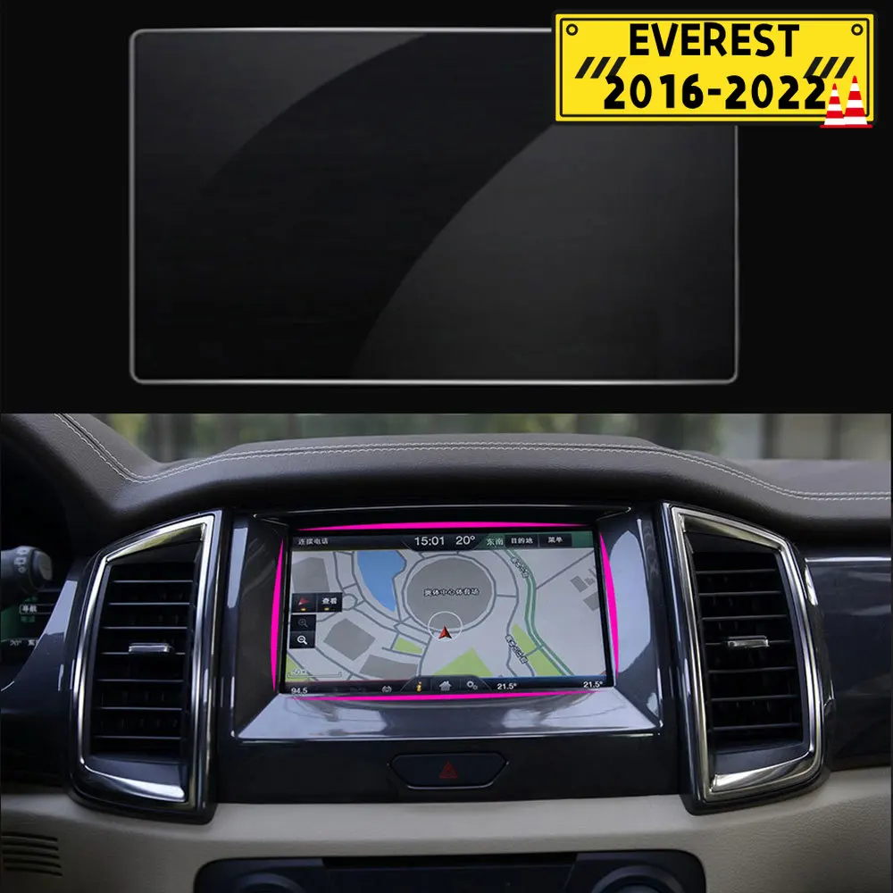 8 Inch Car Screen Protector Steel Protective Film Auto GPS Navigation Tempered Glass for Ford New Everest 2015-2022 Acc.