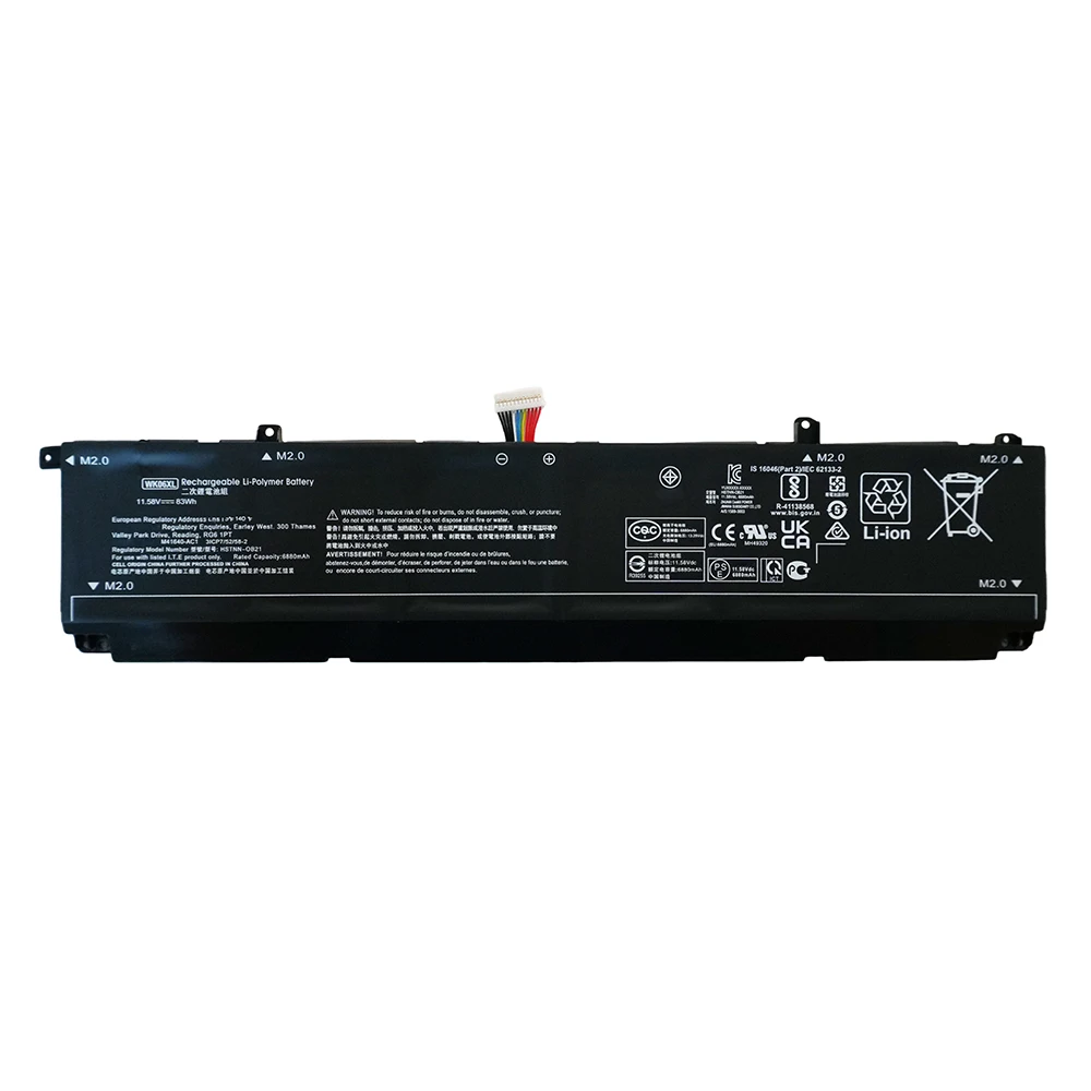 WK06XL 11.58V 83Wh 6880mAh Laptop Battery For HP Omen 16-b0xxx 16-b0000TX 16-B0047TX 16-C0xxx 16-C0167AX Omen 7 Plus 17-ck0xxx