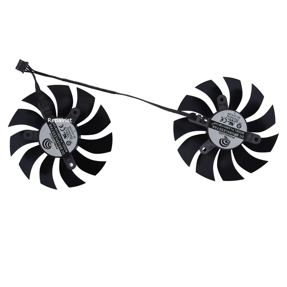 2Pcs/Set,PLA09215B12H,GPU Cooler,VGA Graphics Card Fan,For EVGA GTX 970 FTW ACX 2.0,For EVGA GTX970 SSC Superclocked ACX 2.0