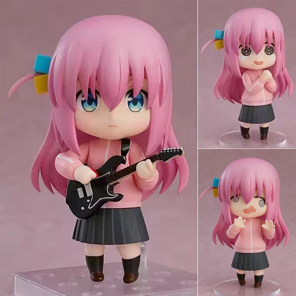 Figurka Anime PVC Śliczne Figurki Bocchi 4''/10cm Ruchome Stawy Kolekcjonerska Lalka Zabawki dla Dzieci Prezent Model 2069