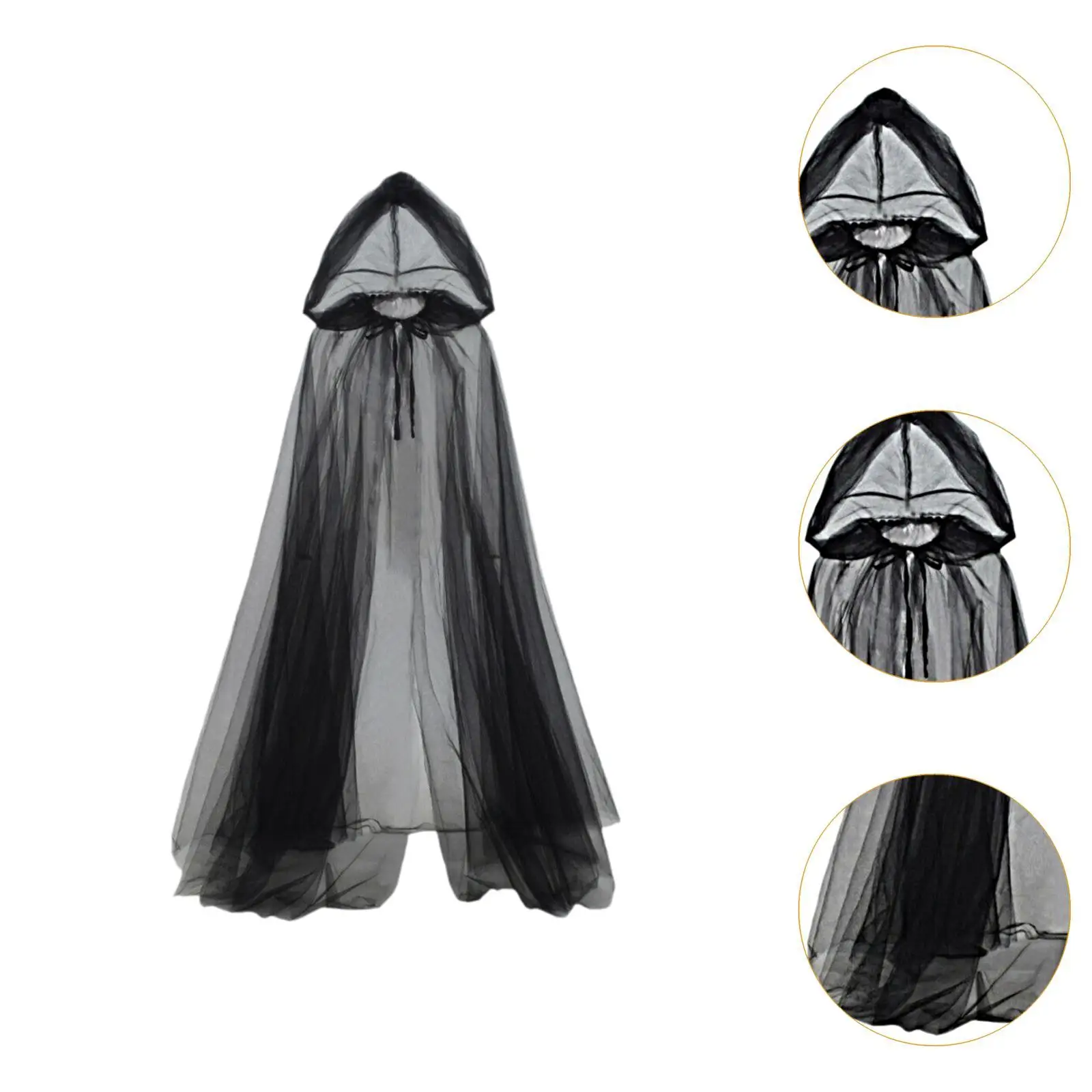 Halloween Cloak Gothic Wizard Cape Cloak for Roles Play Stage Performance Adults