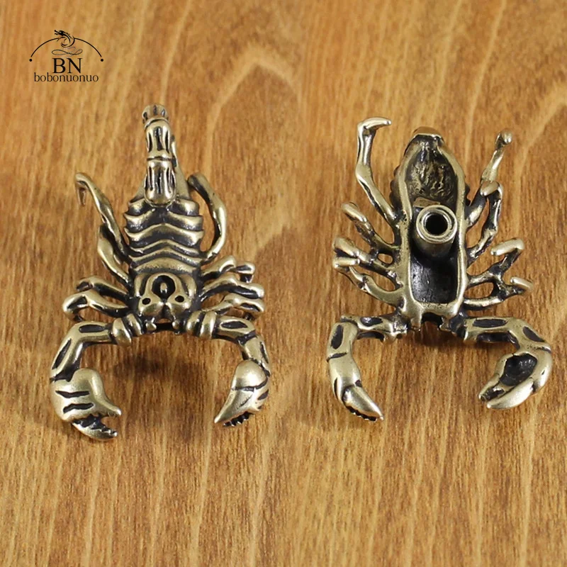 Brass scorpion Decorative Buckle Retro Fashion Wallet Rivet Button DIY Leather Bag Backpack Belt Screw Buckle Accessories