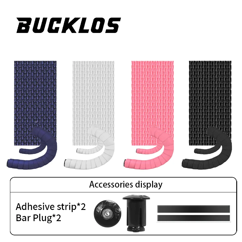 

BUCKLOS Silicone Bike Handlebar Tapes EVA Shockproof Non-Slip Durable Bike Tapes Breathable Permeable Stable Tapes Bike Parts