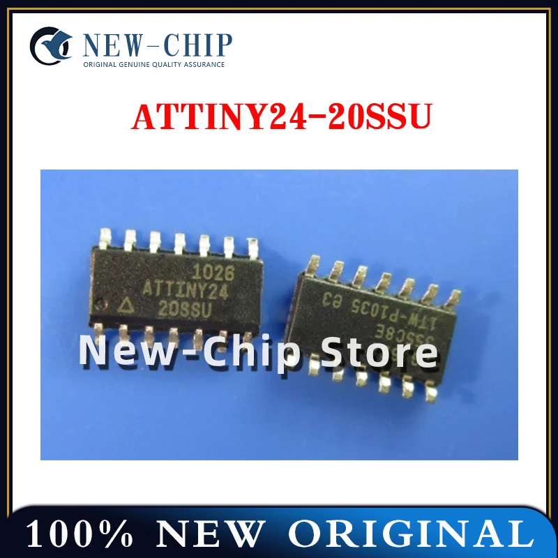 5PCS-100PCS/LOT  ATTINY24-20SSU  SOP14 8-bit microcontroller chip IC New Original   ATTINY24