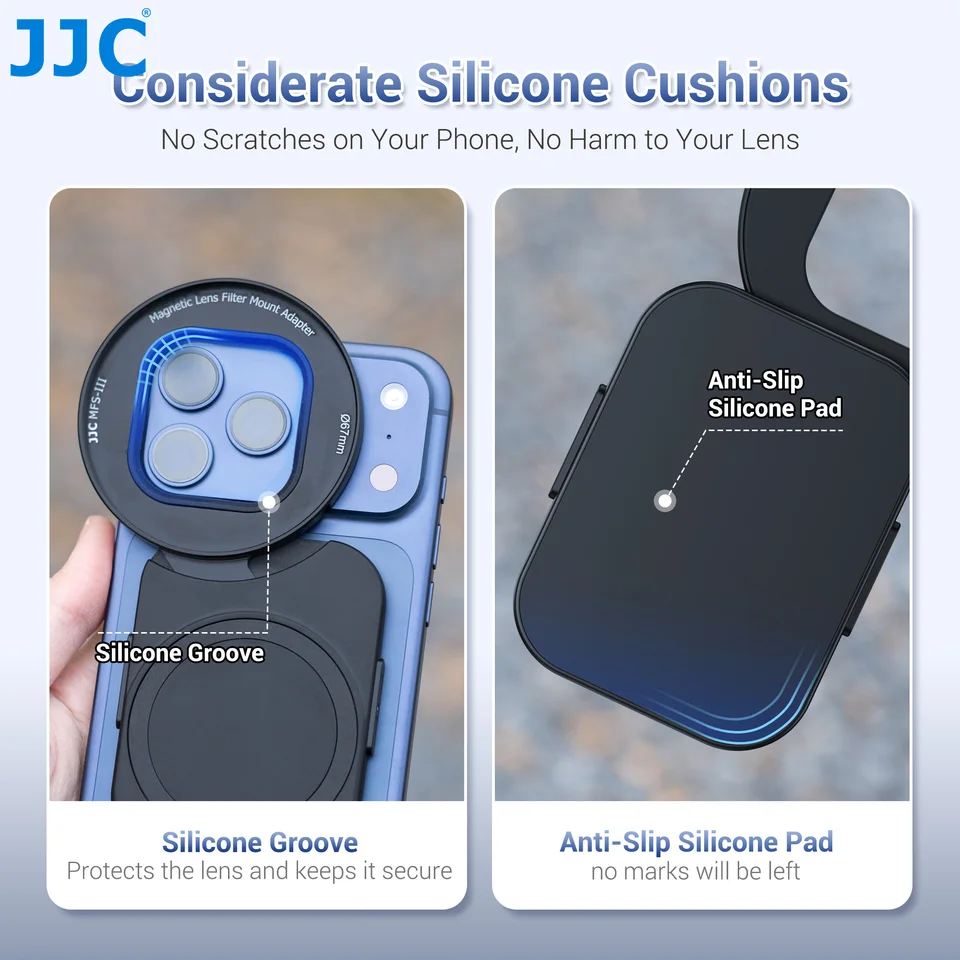 JJC Magnetic Phone Lens Filter Mount Filter Adapter 67mm for
