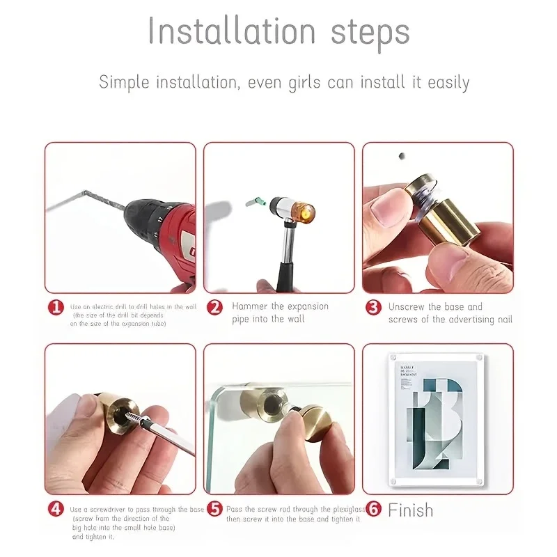 Personalized House Number Sign With Nails Door Number Plate Outdoor 3D Cut Acrylic House Number Outdoor Door Sign Family Name