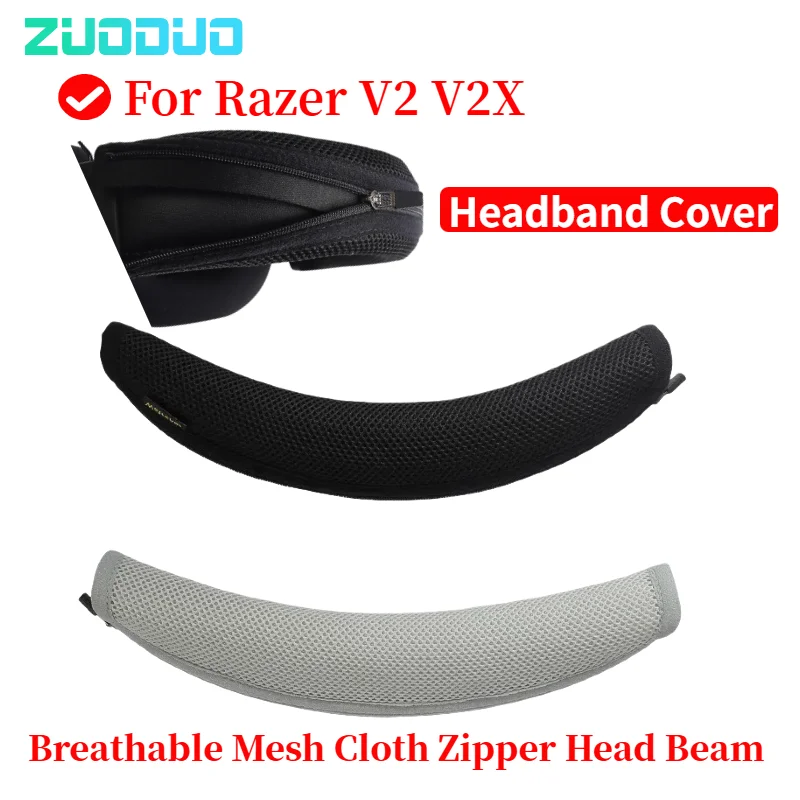 

Headphone Head Beam Cover for Razer V2 V2X Earphone Protective Case Headset Headbeam Protector Sleeve Breathable Mesh Cloth