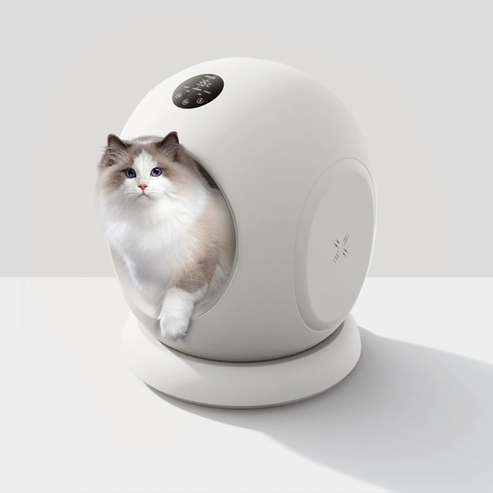 Luxury smart Infrared sensor cat house with air-conditioner WIFI function pet products music bed