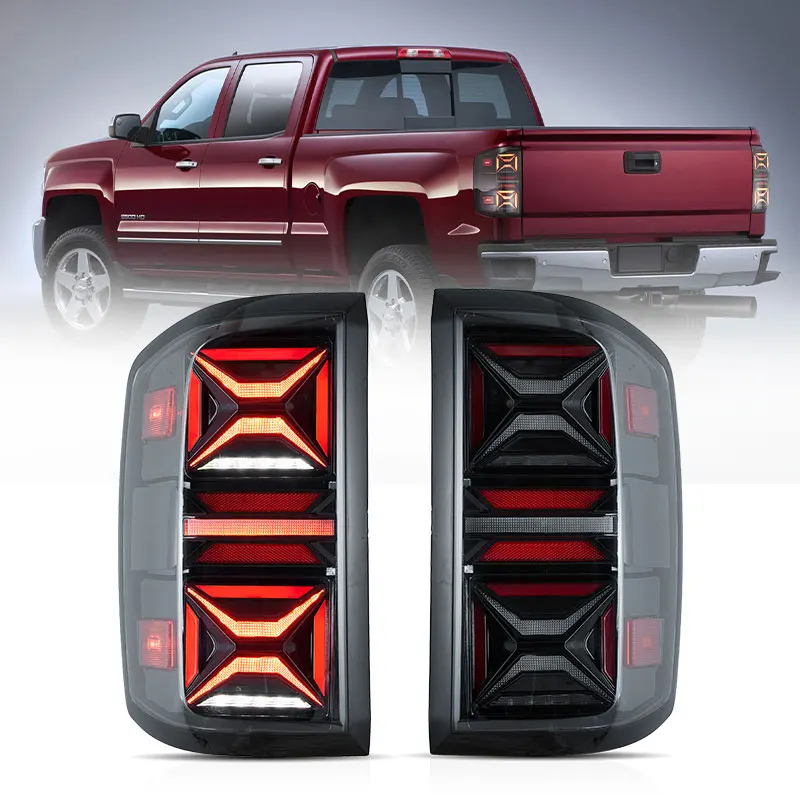 

VLAND Factory New Style LED Tail Lights 2014-2018 Car Auto Part Taillights for Chevrolet Silverado 1500 Rear Lampcustomcustom