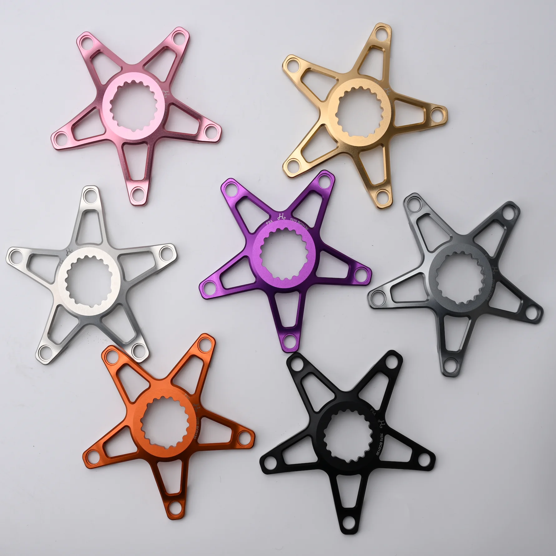 HH Innovation For Brompton T-Line Crank Crown 130BCD 5holes 7075 Aluminum Alloy