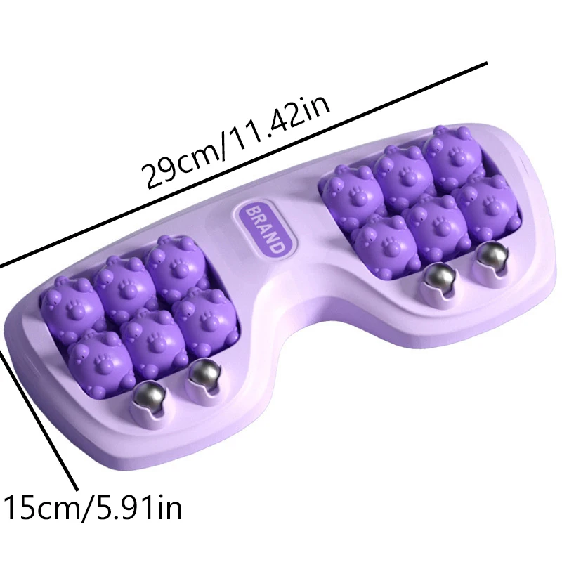 

Multi-Purpose Foot Massager Roller with Rubbing Motion and Magnetic Beads in Tri-Color
