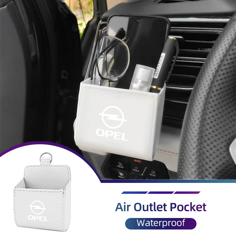 Car Vent Storage Box Phone Holder Sunglasses Organizer Bag Accessories For Opel Corsa Astra Insignia Vectra Zafira Meriva Mokka view 4