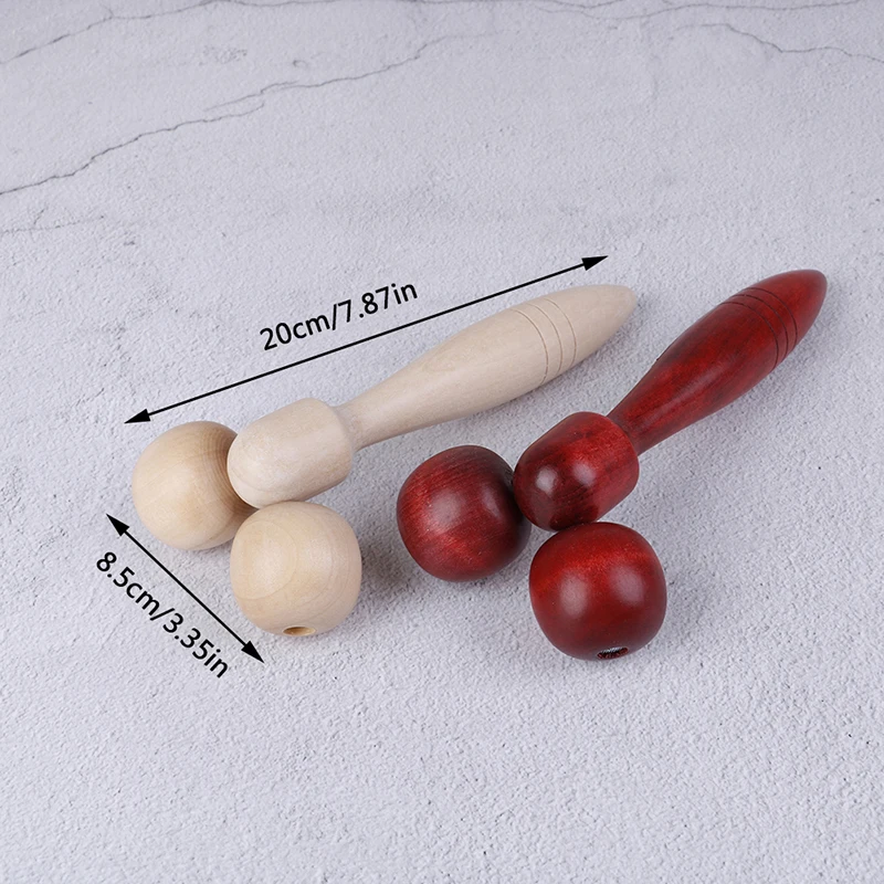 أداة تدليك الوجه الخشبية للعناية الصحية بالعين، خشب أساسي للتخسيس، مريح للرقبة